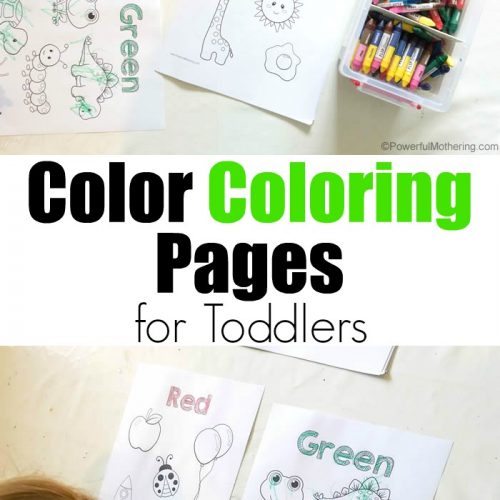 Easy Color Coloring Pages For Toddlers