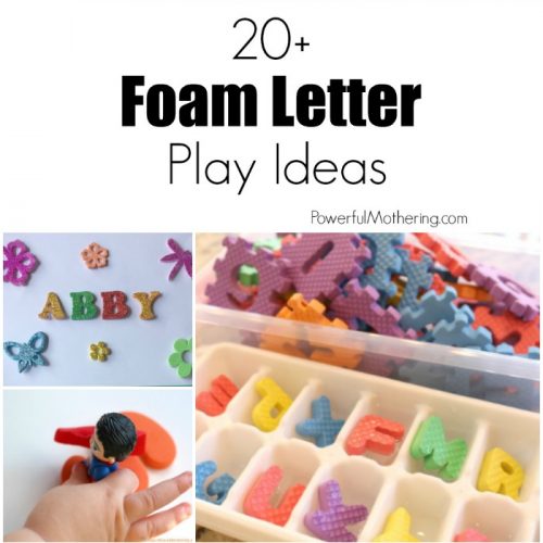 20+ Foam Letter Play Ideas for Kids