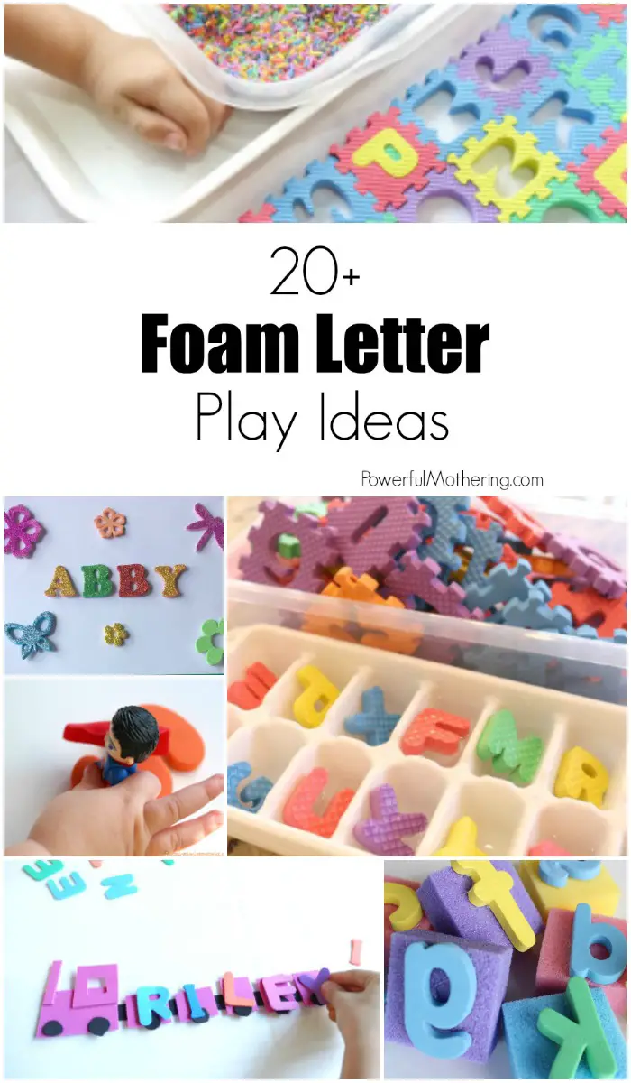 20+ Foam Letter Play Ideas for Kids