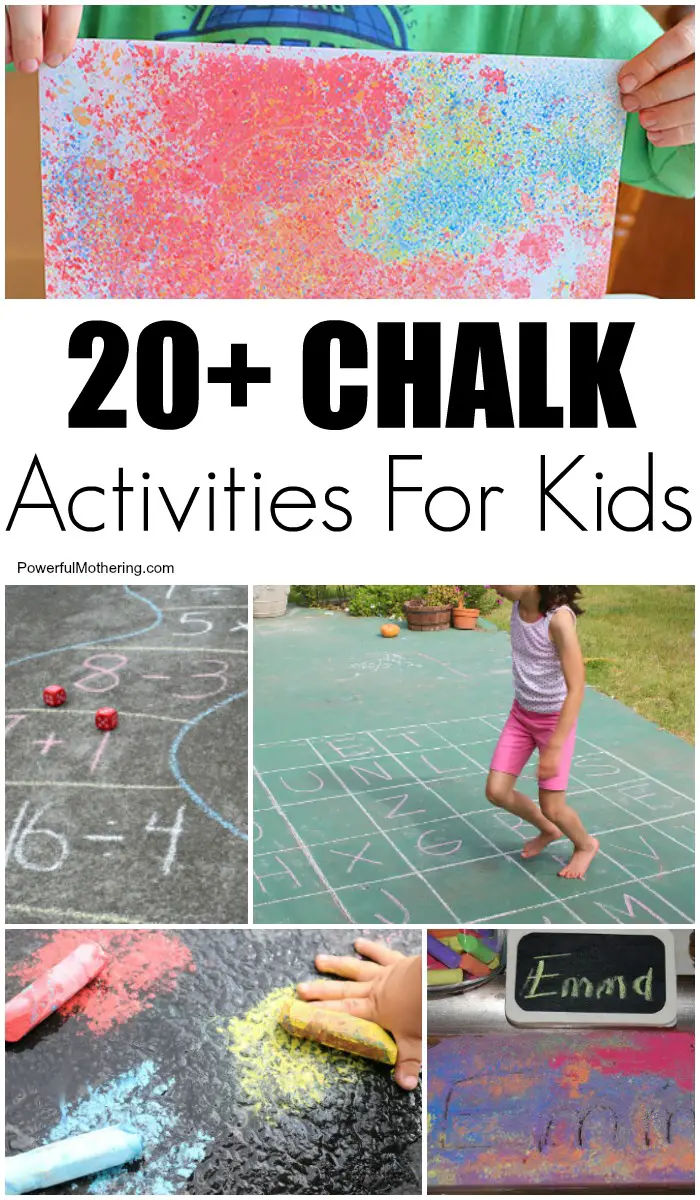20+ Chalk Art Ideas and Learning Activities for Kids