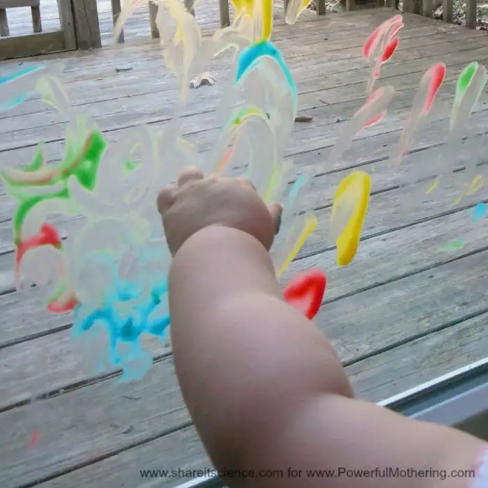 Finger Painting With Baby Friendly Paint