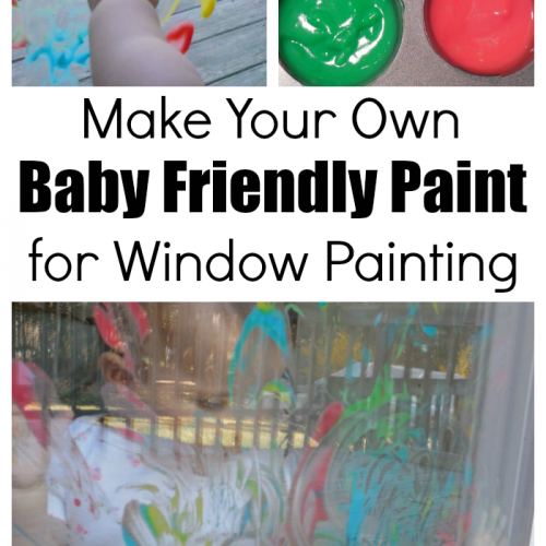 Window Paint With DIY Baby Friendly Paint