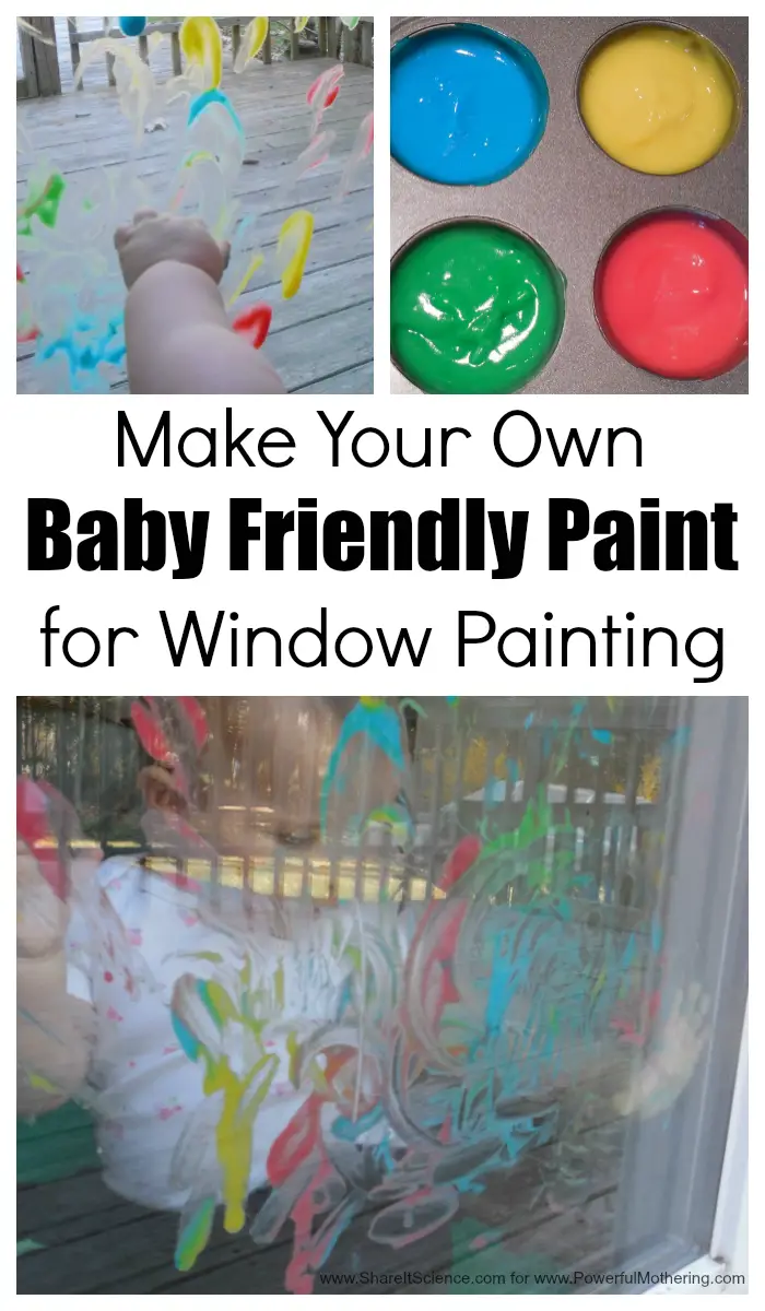 Window Paint With DIY Baby Friendly Paint