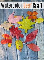 Watercolor Fall Leaf Craft