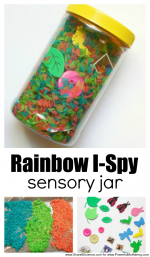 Toddlers Will Love This Rainbow Search and Find Sensory Jar