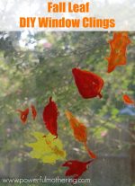 Fall Leaf DIY Window Clings