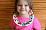 African Necklace Paper Plate Craft