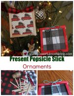Popsicle Stick Ornament Presents