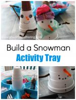 Build a Snowman Activity Tray