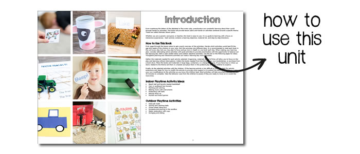 Preschool Unit Lesson Plan Bundle. 20 Themed Units, Each With 24 Preschool Learning Activities