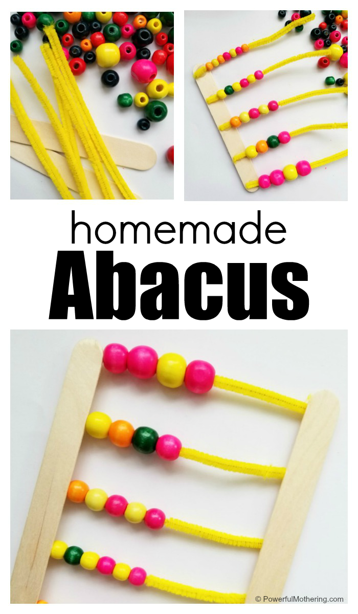How To Make A Homemade Abacus Number Counter With Kids