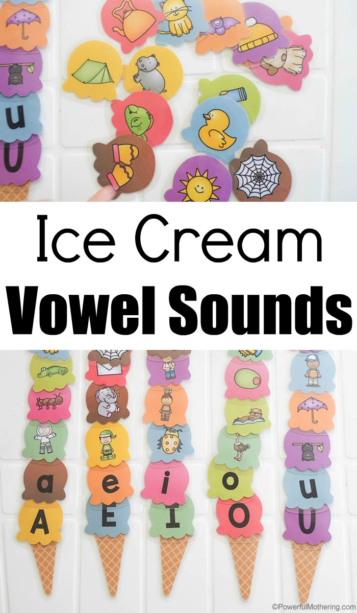 Ice Cream Vowel Sounds Busy Bag