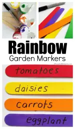 How to Make a Rainbow Garden Markers Craft with Kids