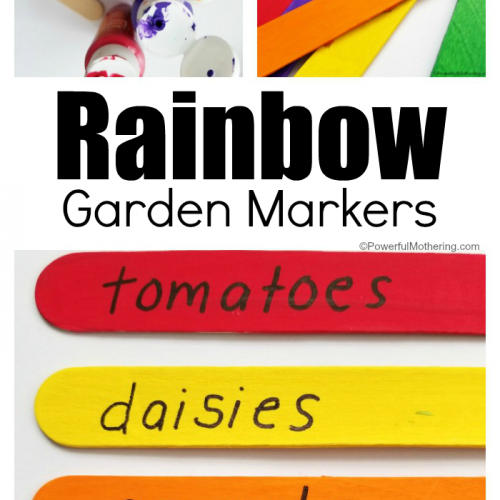 Rainbow Garden Markers Craft To Make With Kids