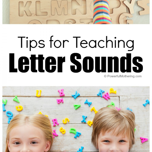 Teaching Letter Sounds Tips