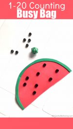 Watermelon 1-20 Counting Busy Bag