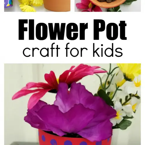 Colorful Flower Pot Craft For Kids To Make As A Gift