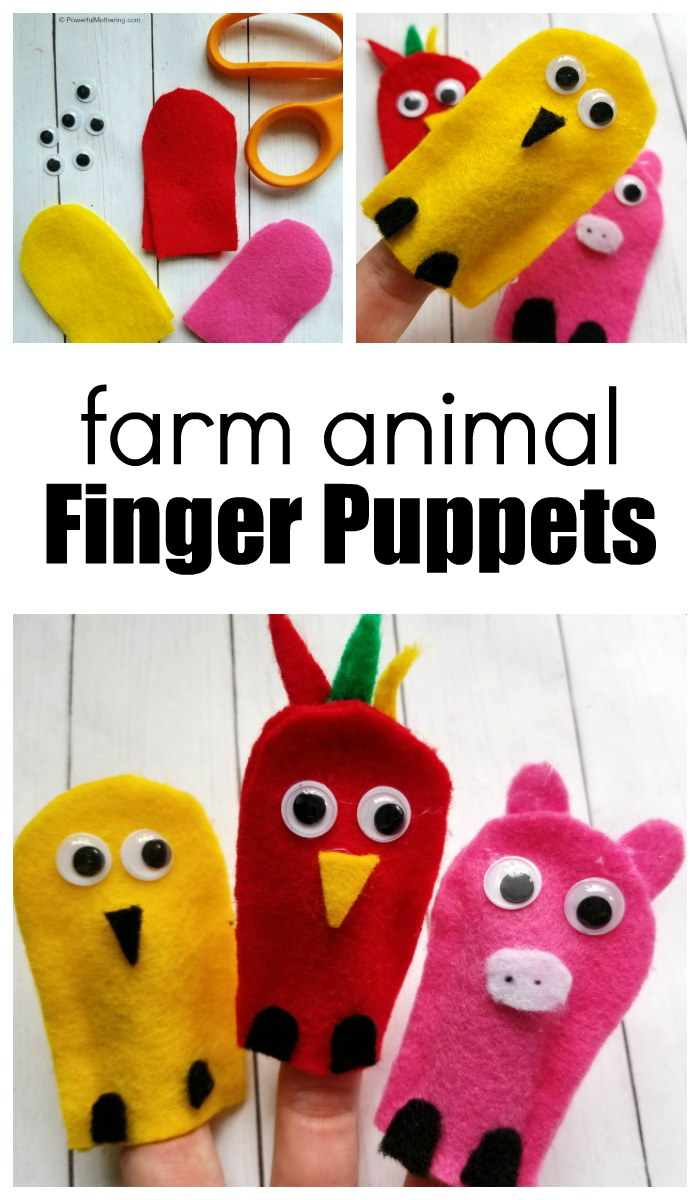 How To Make Farm Animal Finger Puppets For Kids
