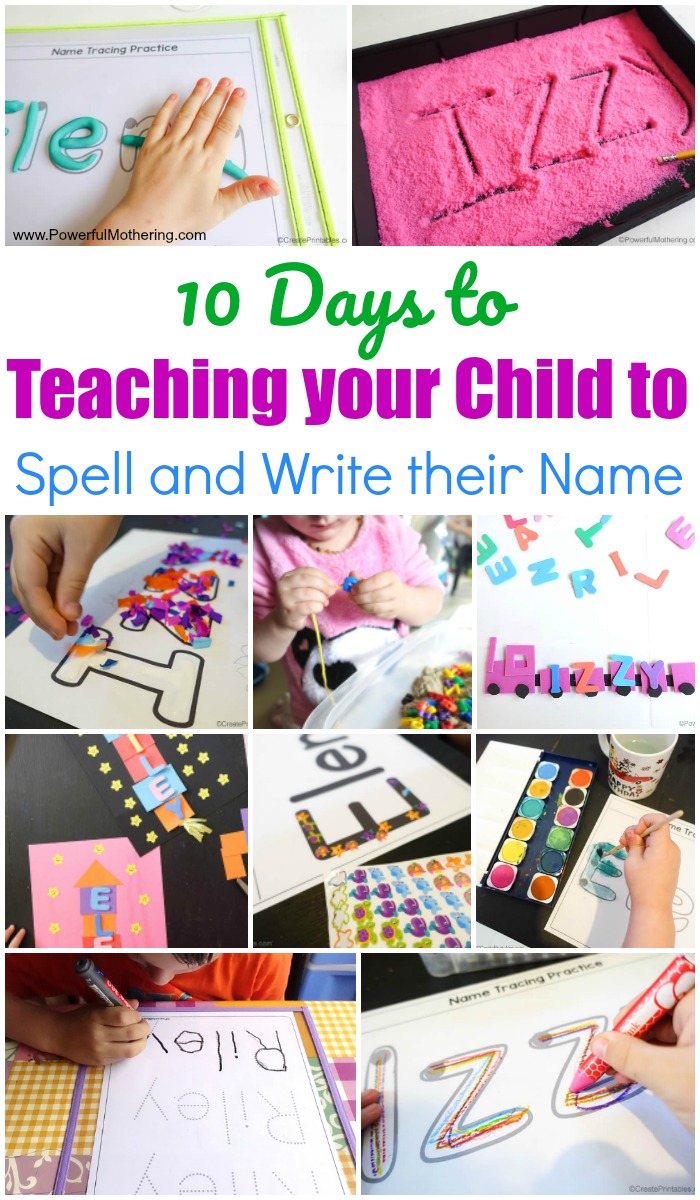 7 Days to Teaching your Child to Spell and Write their Name