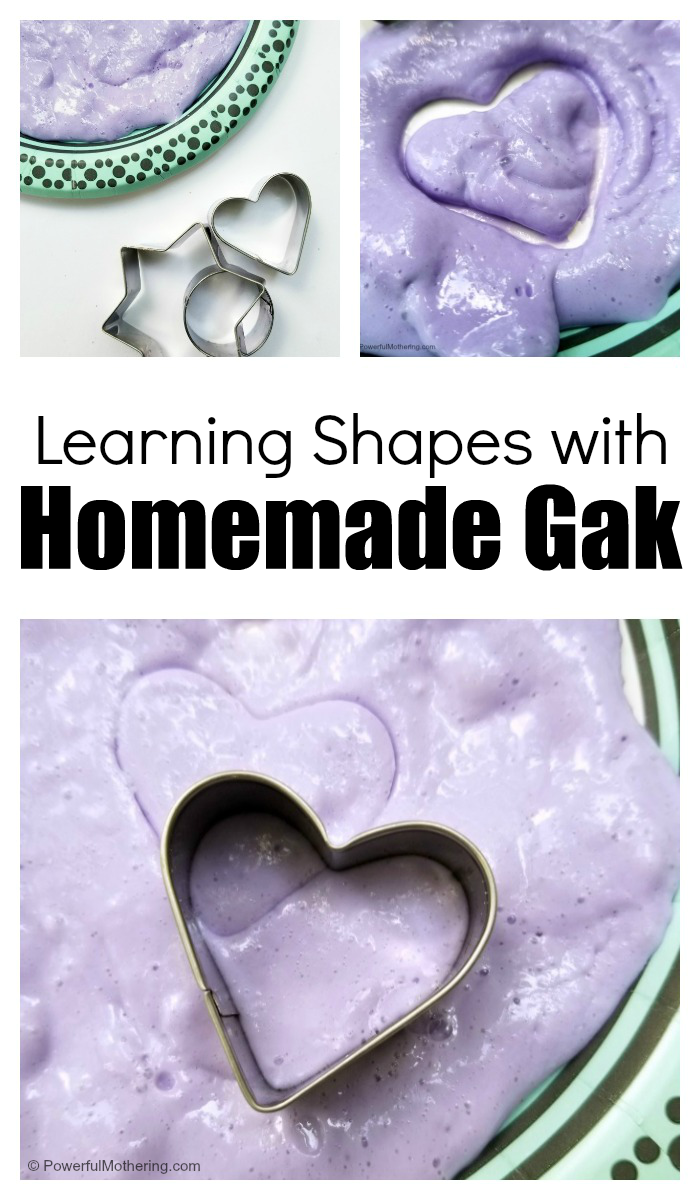 Learning Shapes With Homemade Gak