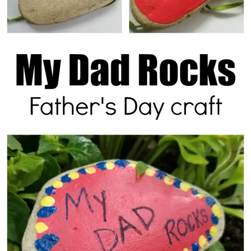 My Dad Rocks Father's Day Preschool Craft For Kids