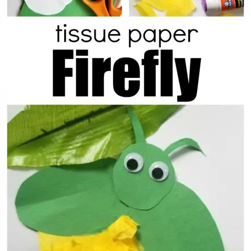 Tissue Paper Firefly Craft
