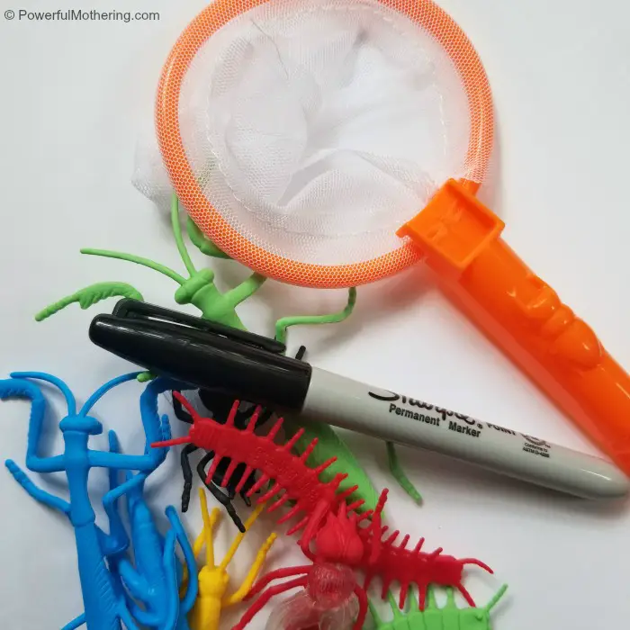 Materials For Bug Catching Game For Kids