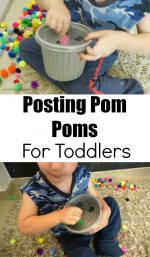 Posting Pom Poms For Toddlers
