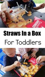 Fine Motor Activity with Straws for Toddlers