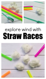 Straw Races for Kids
