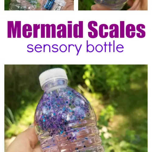 How To Make A Mermaid Scales Sensory Bottle
