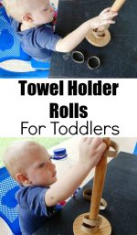 Towel Holder and Rolls For Toddlers