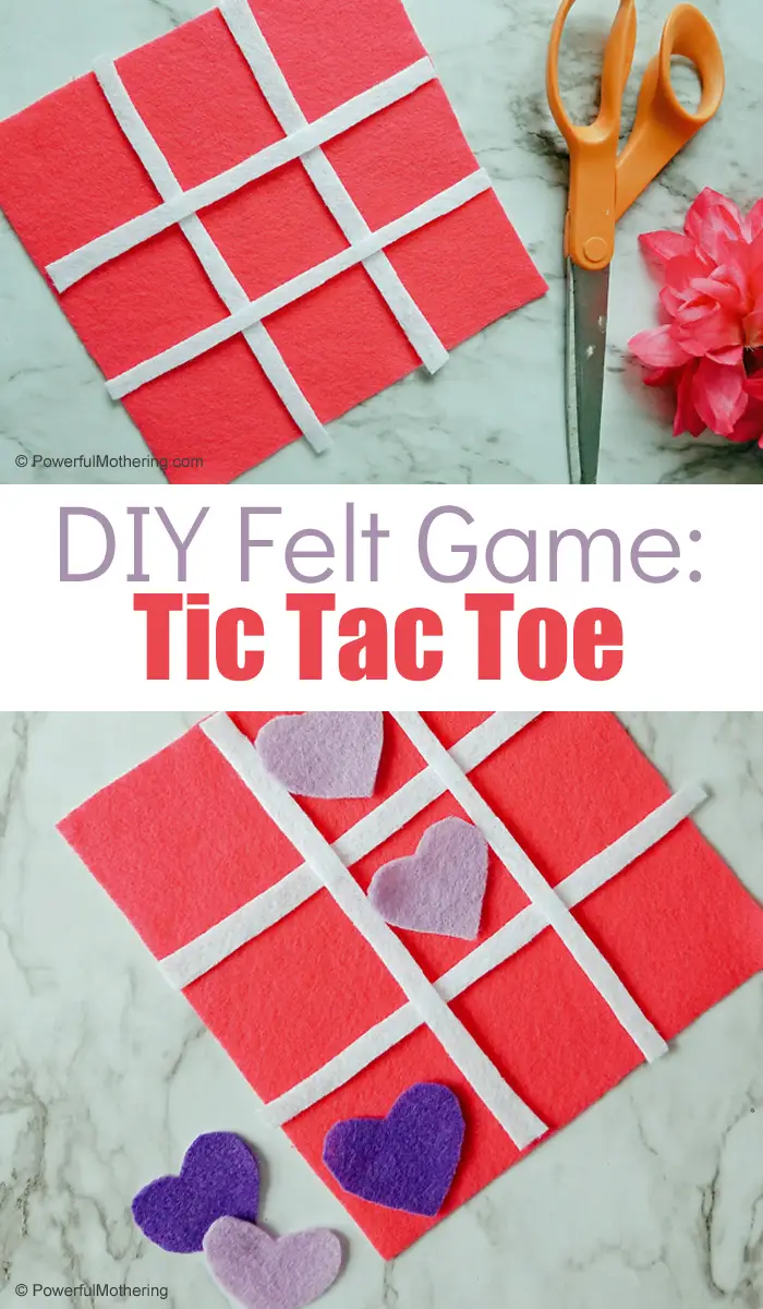 Felt Tic Tac Toe Game For Kids Pinterest