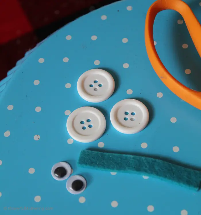 Snowman Button Craft For Kids