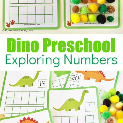 Dinosaur Preschool Number Exploring