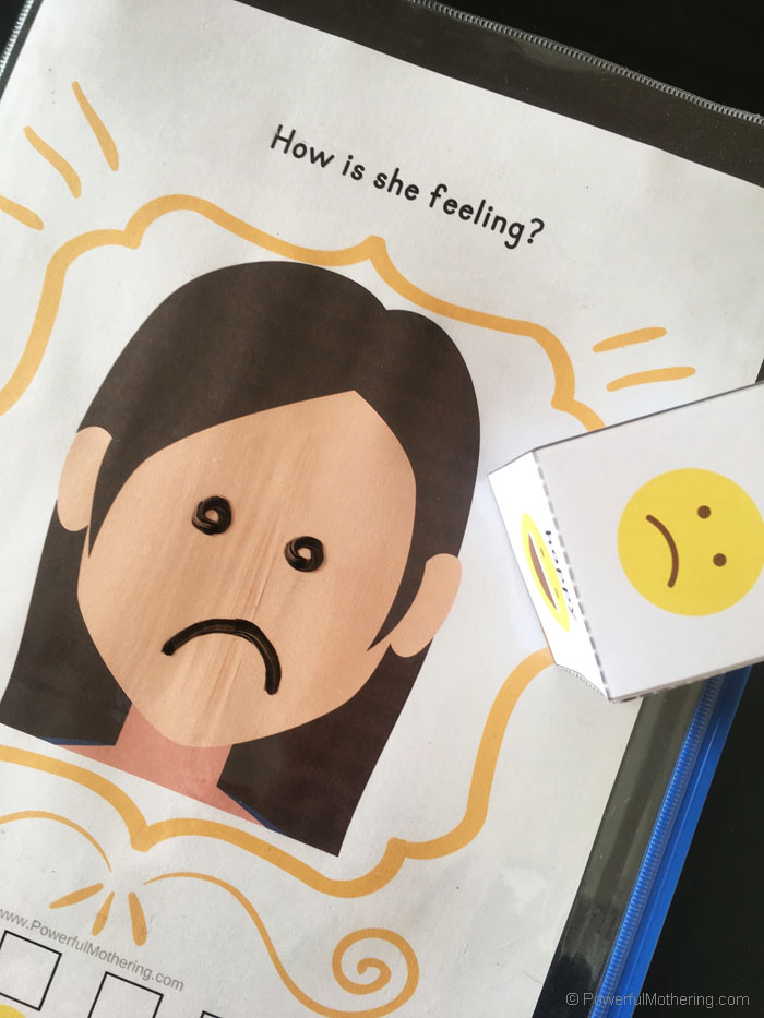 Playdough Mats To Help Teach Kids All About Emotions With A Fun Game! #emotions #playdough #sensory #feelings #teachingchildren #lifeskills #printable #gameforkids