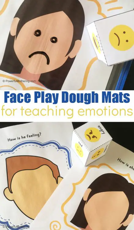 Fun and Simple Playdough Faces Activity to Teach Kids Emotions