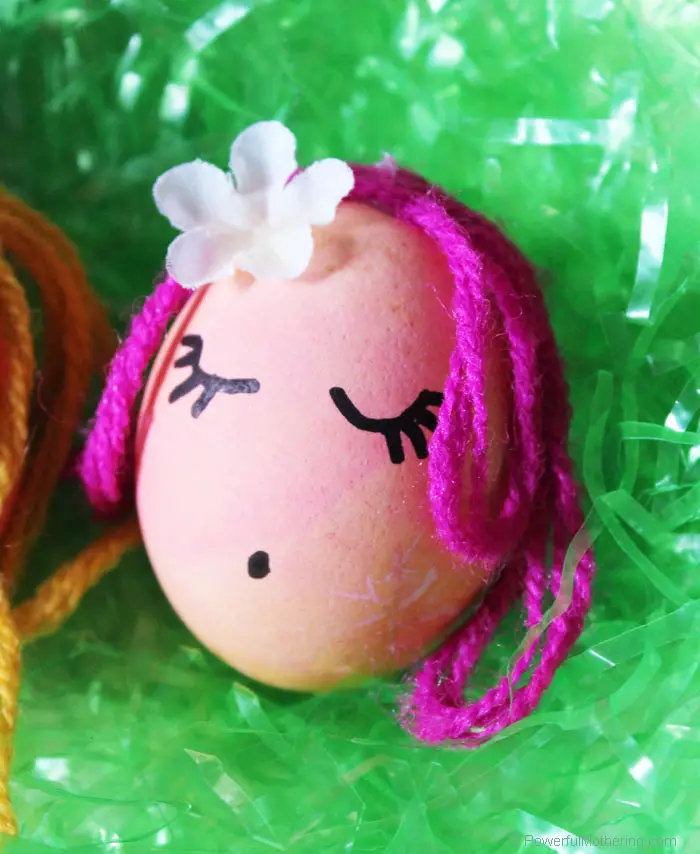 Create adorable and silly people instead with dyed Easter Eggs this year! Kids will love it and everyone will laugh while being creative!