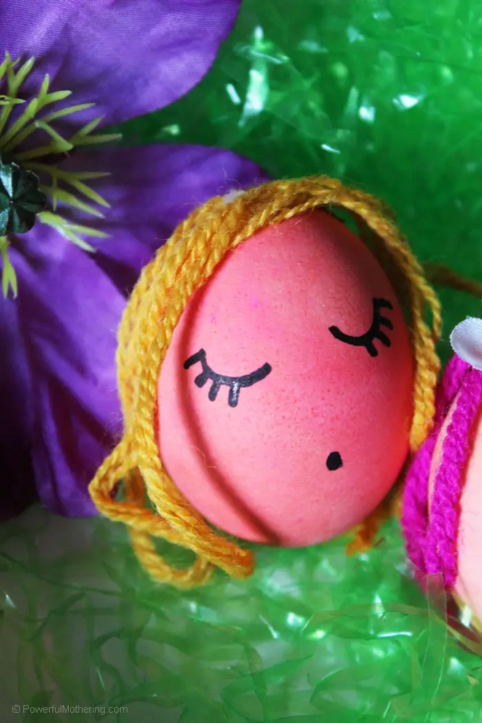 Create adorable and silly people instead with dyed Easter Eggs this year! Kids will love it and everyone will laugh while being creative!