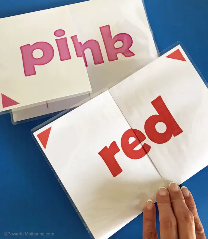 A simple printable color activity to help children identify colors, color words, and colors in the environment. 
