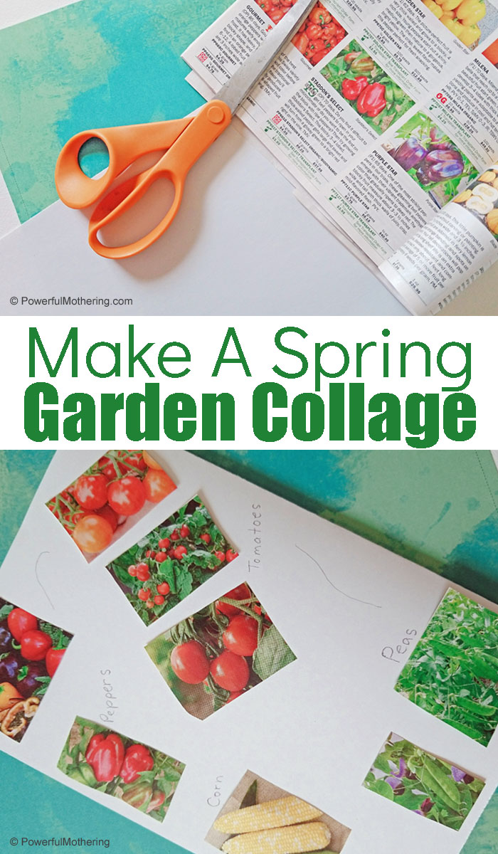 This is a fun craft for kids that is perfect for Spring. Grab those gardening catalogs and create a easy paper garden collage of your own!