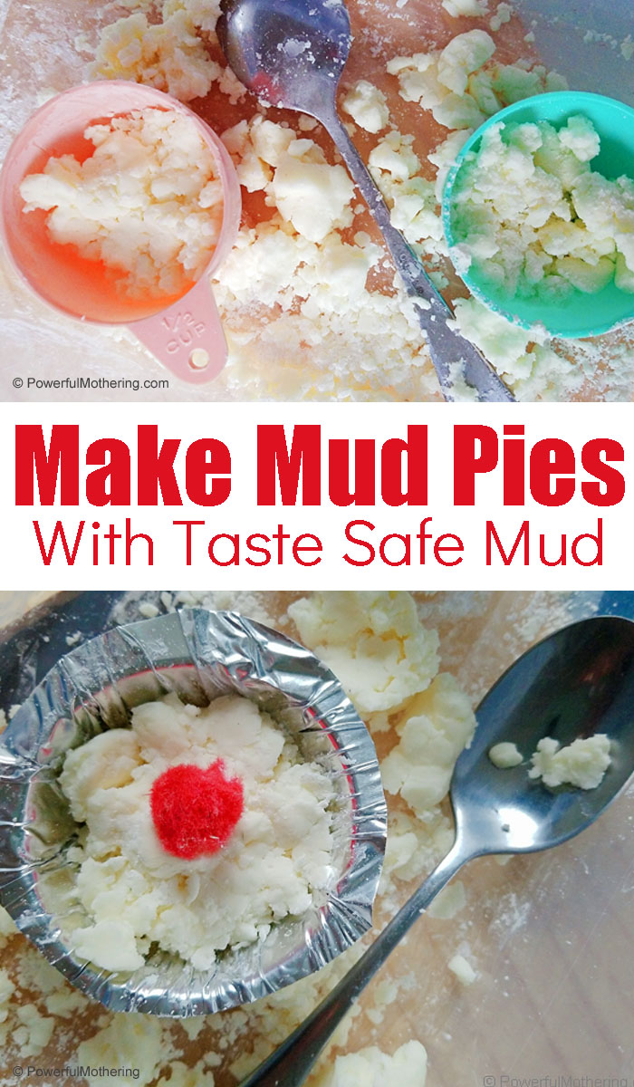 A fun sensory activity. Create Mud Pies using taste safe, clean 'mud'. This is fantastic for strengthening hand muscles and promoting pretend play. 