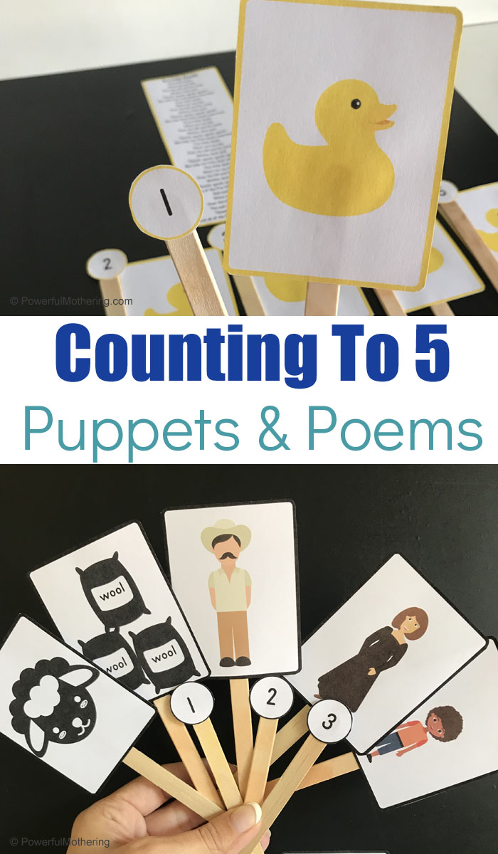 Printable Animal Puzzles that will help teach kids counting to 5. These poems and puzzles are fun and an exciting way to practice counting!