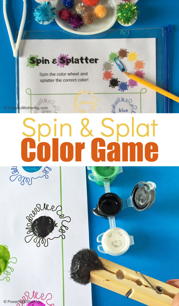 Help children learn their colors with this fun printable color game with multiple options! 