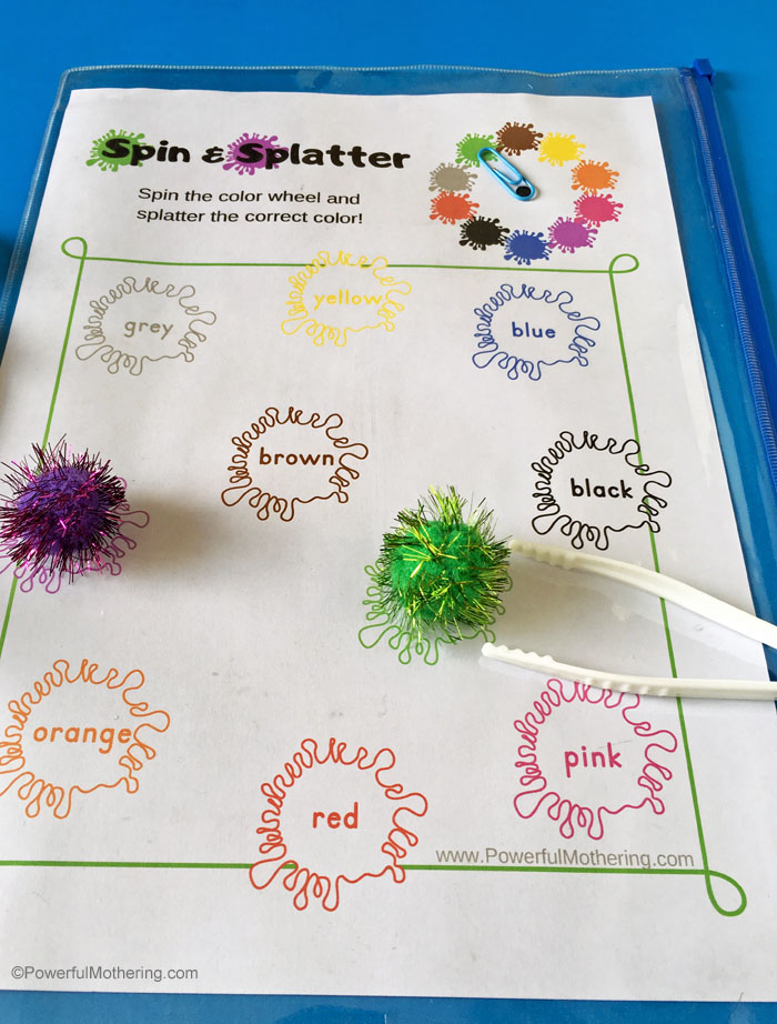 Help children learn their colors with this fun printable color game with multiple options!