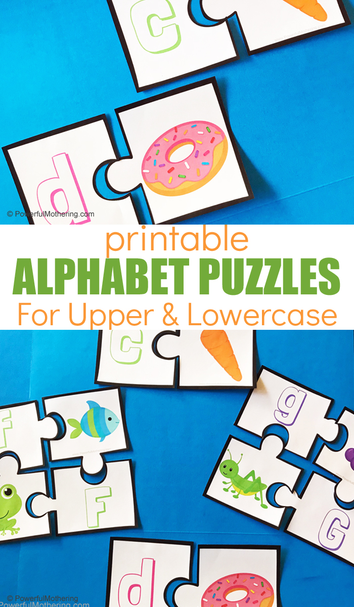 A printable puzzle to help teach beginning sounds, with two levels.