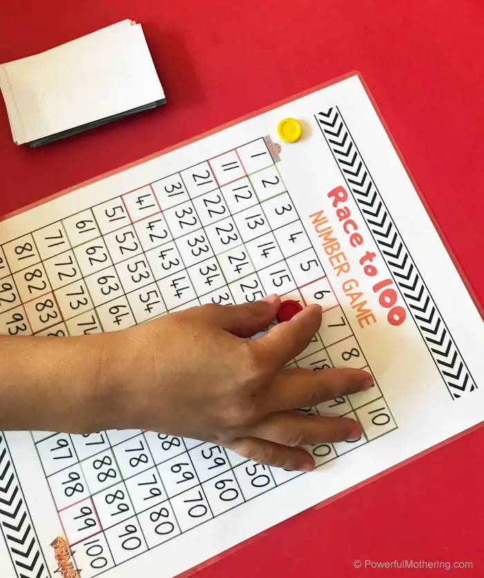 Children will have fun with this printable math game to help learn and practice number sense. Including numbers, number words and ten or twenty frames. 