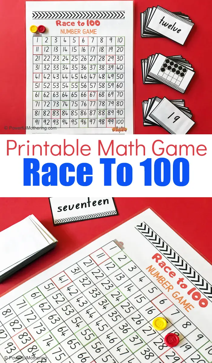 A fun math game for kindergarteners to learn to count from 1-100. 