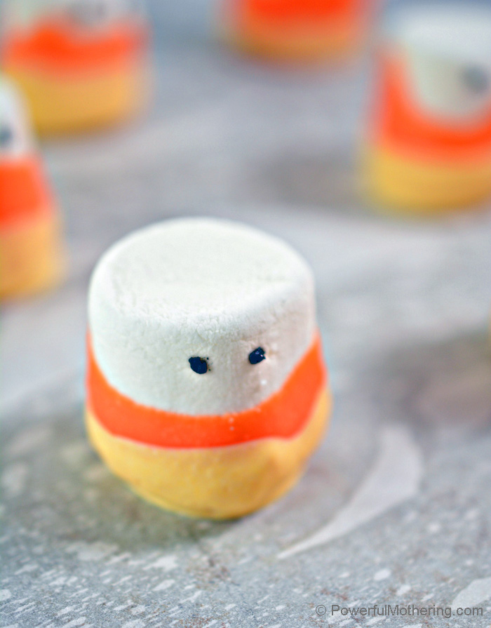 A delicious sweet treat for Fall. Using marshmallows to help create fun candy corn inspired treats!