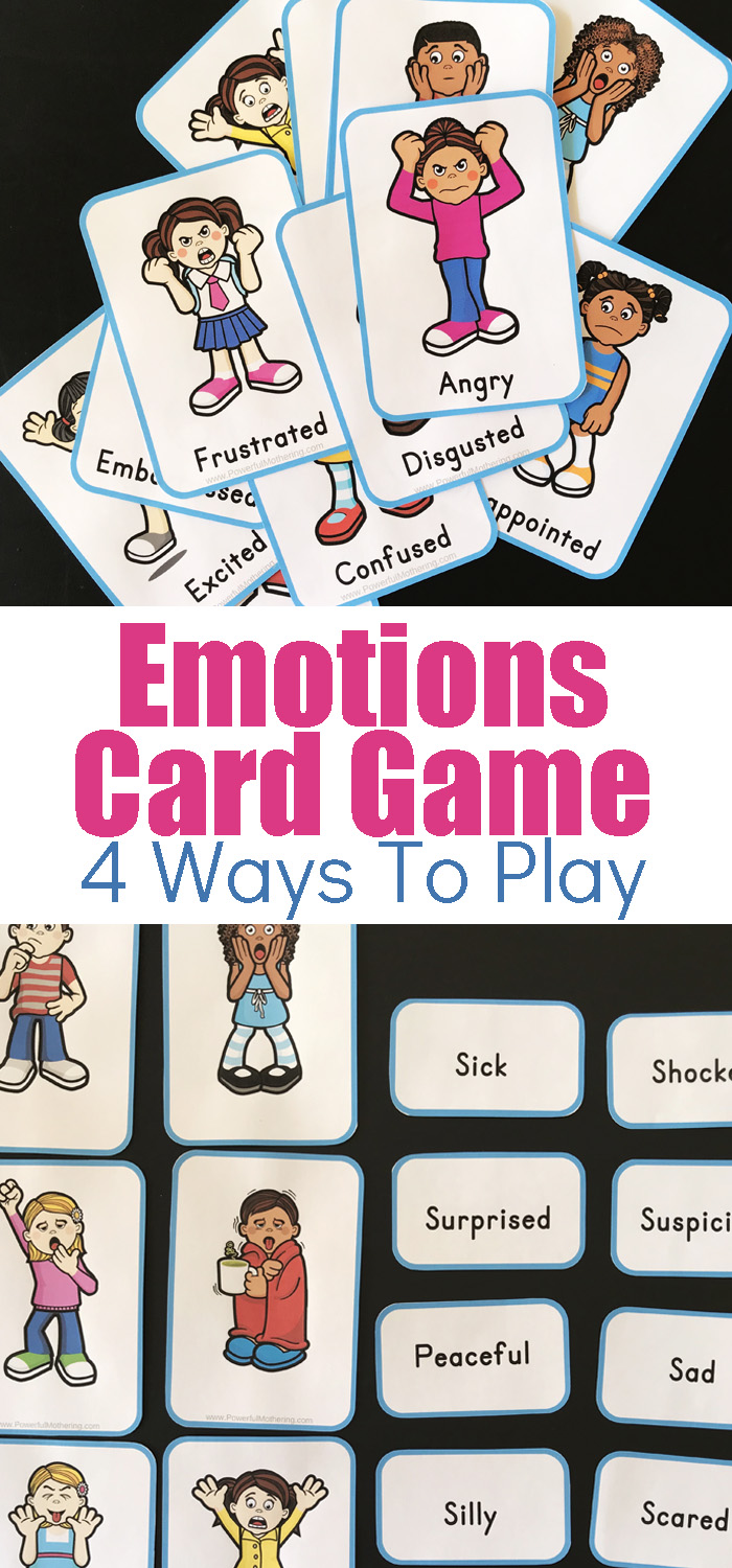 Printable Emotions Cards with Emotions Games Ideas